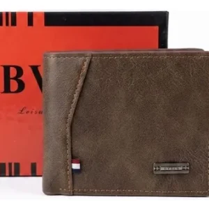 Billetera Bvei's Elegante Portadocumentos Cuero Sintético Marrón