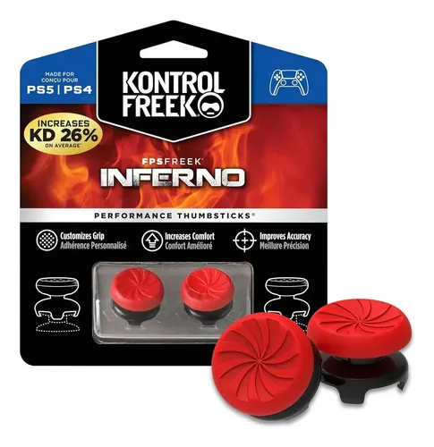 Kontrol Freek Analogo Precisión Compatible Con Ps4 Y Ps5 Rojo Inferno