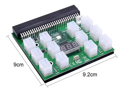 12x6 Pcie Consola Placa De Poder Para Fuente Hp 1200w Verde - Imagen 3