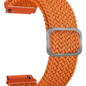 Pulsera De Nylon Tejido Compatible Con Huawei Galaxy Naranja 2 Cm