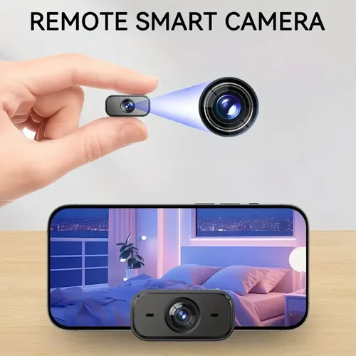 Mini Cámara Ip Seguridad Wi-fi X8 Usb-c Visión Nocturna 480p Negro - Imagen 5