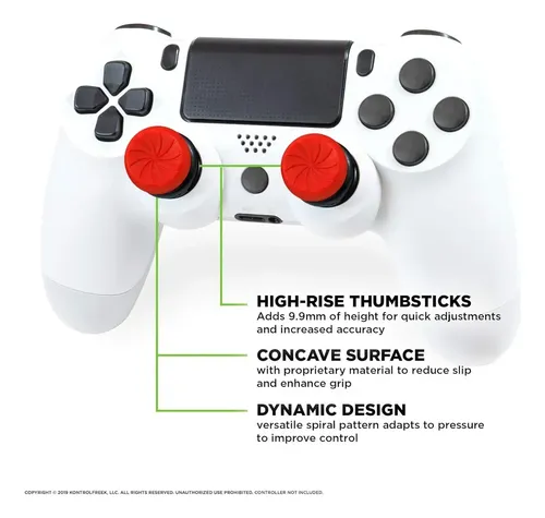 Kontrol Freek Analogo Precisión Compatible Con Ps4 Y Ps5 Rojo Inferno - Imagen 5
