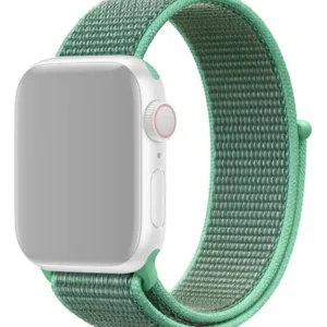 Pulsera De Nylon Compatible Con Apple Watch 42mm / 44mm Menta 2.3 Cm
