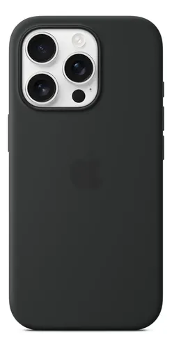 Estuche Case Carcasa Silicona Compatible Con iPhone 16 Pro Negro Liso