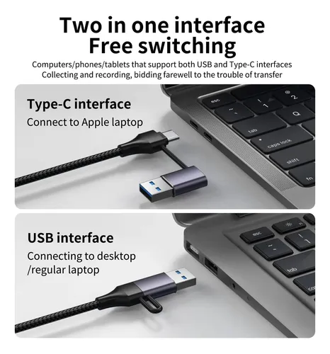 Adaptador Loyaark Hub 5 En 1 Tipo C Y Usb Para Windows Apple Azul Acero - Imagen 3