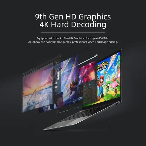 Laptop Herobook Chuwi Pro Lenovo Windows 10 Teletrabajo Space Gray - Imagen 5