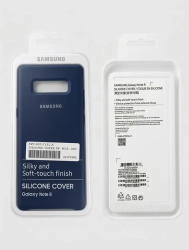 Estuche Silicona Case Para Samsung Galaxy Note 8 Azul Oscuro - Imagen 2