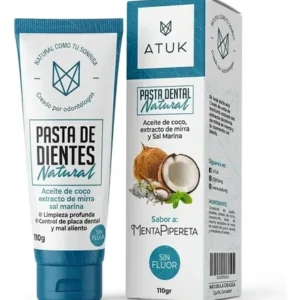 Atuk Pasta De Dientes Dental Extracto Mirra Coco Sin Flúor