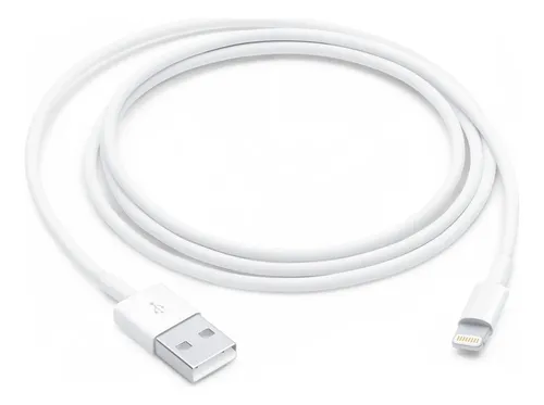 Cable De Carga Para iPhone Conector Lightning A Usb 1m Apple Blanco - Imagen 4