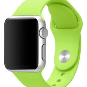 Pulsera Silicona Compatible Con Apple Watch 38mm / 44mm Verde Claro 4.4 Cm