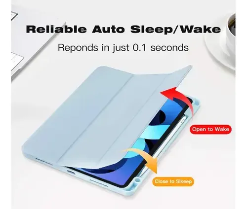 Estuche Protector Compatible iPad 10.9 11va Y 10ma Gen Apple Azul Acero - Imagen 3