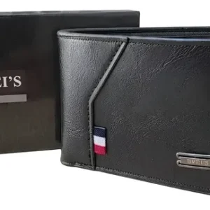 Billetera Bvei's Elegante Portadocumentos Cuero Sintético Negro