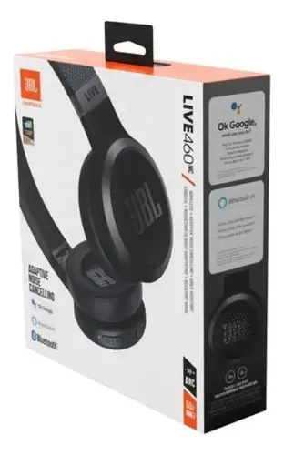 Audifonos Jbl Live 460nc Cancelación Ruido Bt 50horas Google Color Negro Color De La Luz Azul - Imagen 3