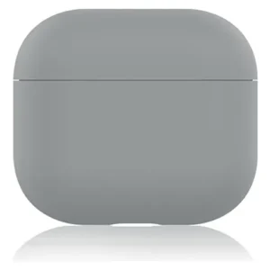 Estuche Protector Silicona Compatible Con AirPods Pro3 Apple Gris Liso