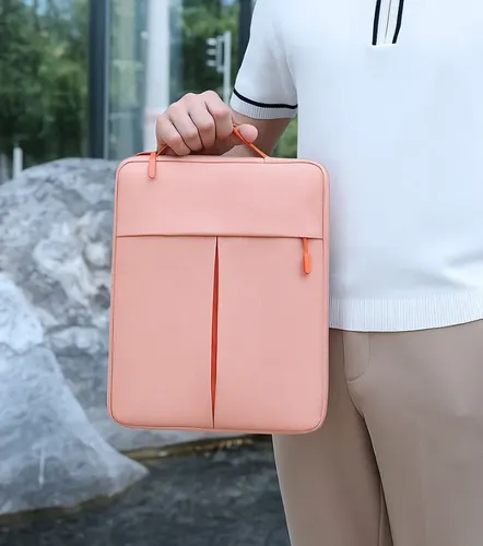 Estuche Laptop Macbook 13 - 14 Pulgadas Resistente Acolchado Rosa - Imagen 5