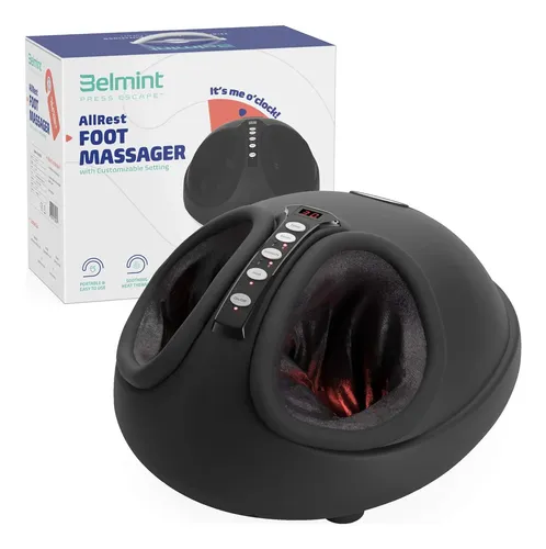 Belmint Shiatsu Masajeador De Pies Anti Estrés Profesional Negro - Imagen 2