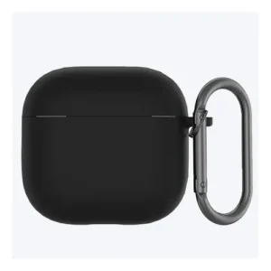 Estuche Protector Silicona Compatible Con AirPods Pro3 Apple Negro Liso