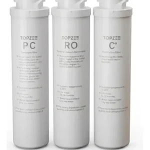 Kit Filtros Topzee Original Purificador De Agua Ftp-e-ur02 Blanco
