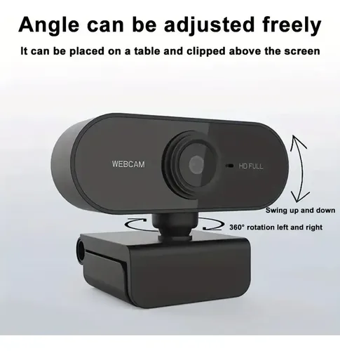 Camara Web Cam Pc Full Hd 1080p Webcam Windows, Mac, Android Negro - Imagen 6