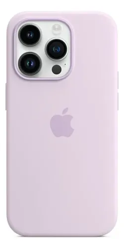 Estuche Case Carcasa Silicona Compatible Con 16 Pro Max Lila Liso