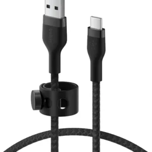 Cable Usb C Belkin Pro Flex Compatible Con Apple Y Samsung Negro