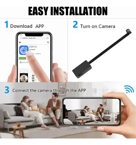 Mini Cámara Espía 4k Wifi Sensor De Movimiento - Imagen 8