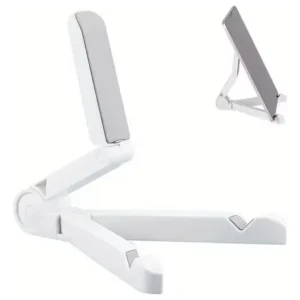 Soporte Para Tablet iPad Universal, Portátil Y Plegable Blanco