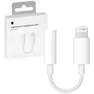 Adaptador De Audifonos Jack Lightning iPhone Originales Blanco