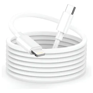Cable Carga Rapida Para iPhone Usb C A Lightning De 3 Metros Blanco