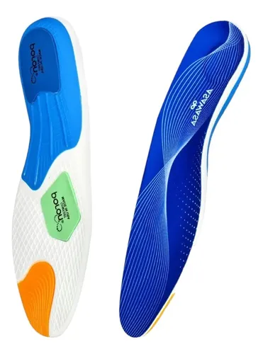 Plantilla Ortopedicas Calzado Personalizada Pie Plano 35-38 Azul