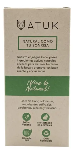 Enjuague Bucal Natural Sin Flúor Atuk Caléndula Y Manzanilla - Imagen 3