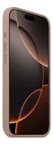 Estuche Case Carcasa Silicona Compatible Con 16 Pro Max Café Liso - Imagen 2