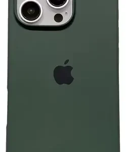 Estuche Case Carcasa Silicona Compatible Con iPhone 16 Pro Verde Musgo Liso