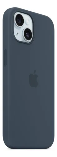 Estuche Case Carcasa Silicona Compatible Con iPhone 15 Azul Marino Liso