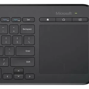 Teclado Inalambrico Microsoft Con Touchpad Mouse Incorporado Negro
