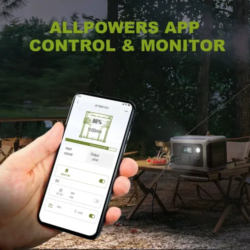 Estación Energía Portátil Ups 600w Allpowers R600 Generador - Imagen 8