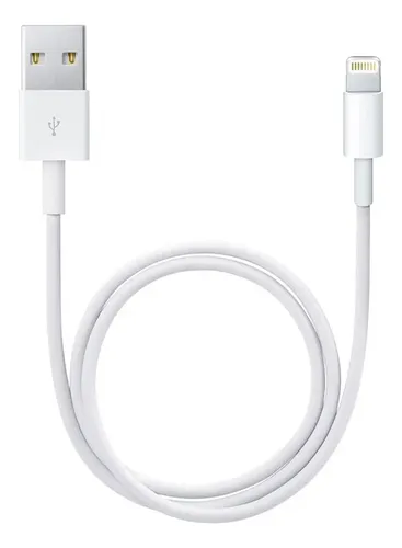 Cable De Carga Para iPhone Conector Lightning A Usb 1m Apple Blanco - Imagen 2