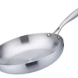 Sartén De Acero Inoxidable Grado Quirúrgico Profesional Gris