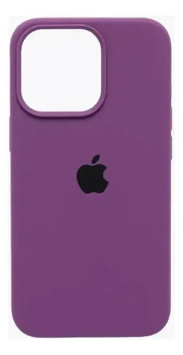 Estuche Case Carcasa Silicona Compatible Con iPhone 15 Pro Violeta Oscuro