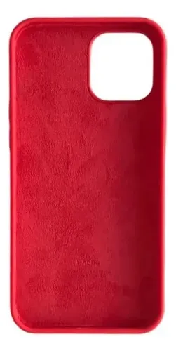 Estuche Case Carcasa Silicona Compatible Con 16 Pro Max Rojo Liso - Imagen 4
