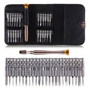 Kit Juego Destornilladores 25 En 1 Estuche Bolsillo Portatil
