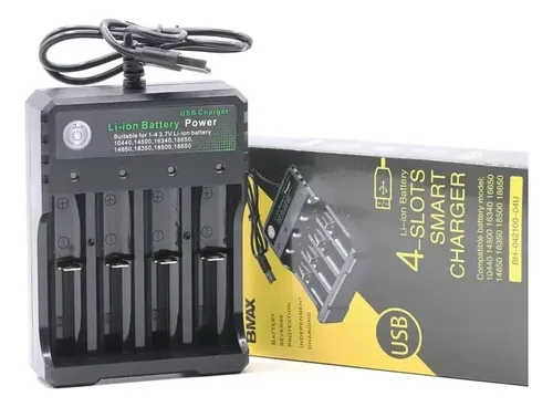 Bmax Cargador Baterias De Litio Universal 18650 Original