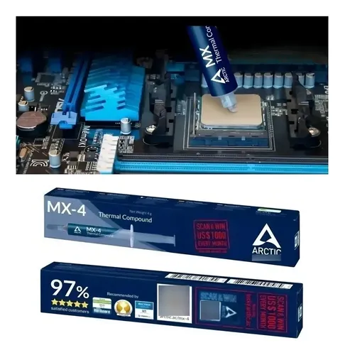 Pasta Térmica Arctic Mx-4 Para Pc Laptop Ps4 Ps5 Xbox Gris - Imagen 8