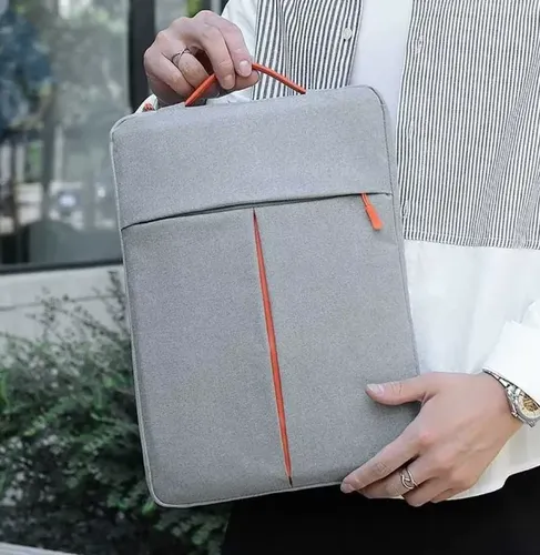 Estuche Laptop Macbook 13 - 14 Pulgadas Resistente Acolchado Gris - Imagen 3
