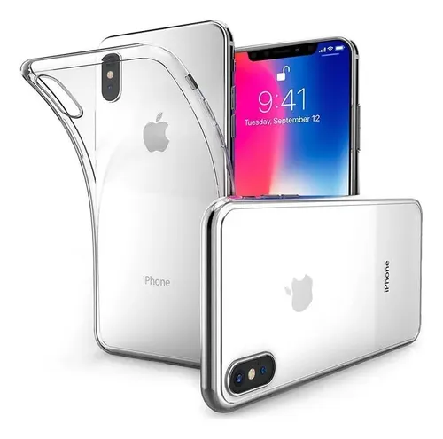 Estuche Case Transparente iPhone X Xs Transparente Lisa - Imagen 4