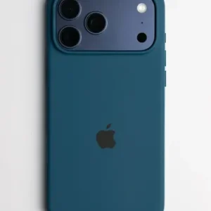 Estuche Case Carcasa Silicona Compatible Con iPhone 17 Pro Azul Marino Liso