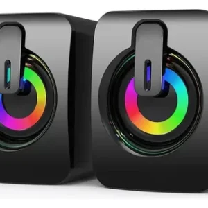 Parlantes Altavoces Para Ordenador Cacle Usb Luz Led Rgb A2