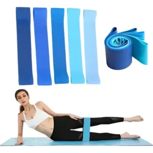 Kit De 5 Bandas Elásticas De Resistencia Para Ejercicio Azul Acero
