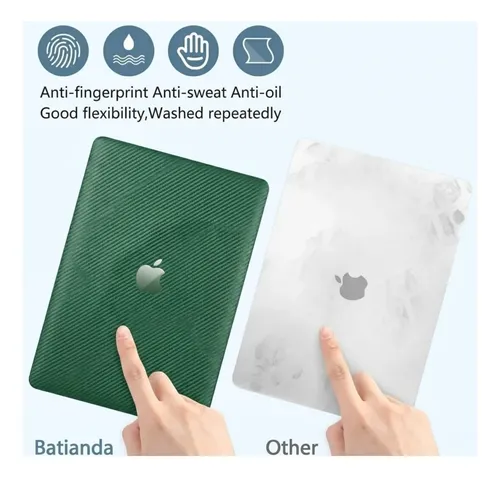 Estuche Protector Macbook Air Intel M1 13.3 Pulgadas A1932 Verde - Imagen 5