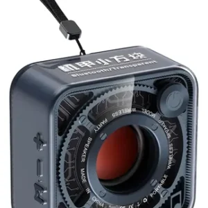 Parlante Dw12 Inalámbrico Bluetooth Transparente Original Azul Petróleo